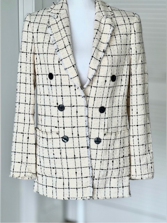 Rebecca Taylor Jackets & Blazers - Rebecca Taylor                                    Cream/Black Blazer